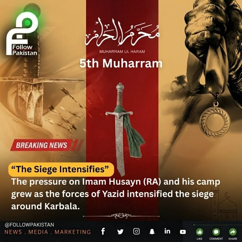 5th Muharram — The Trials of Karbala Deepen