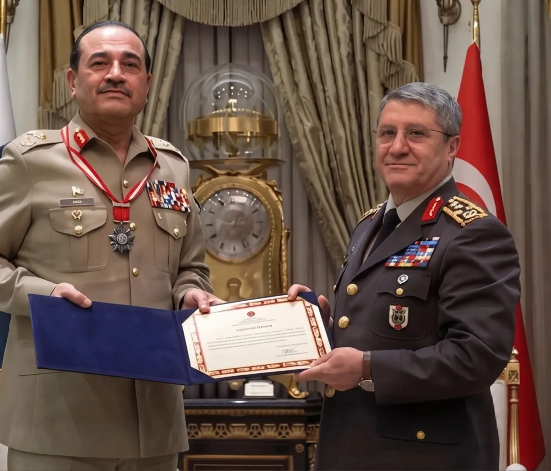 Field Marshal Syed Asim Munir Awarded Türkiye’s Top Military Service Medal