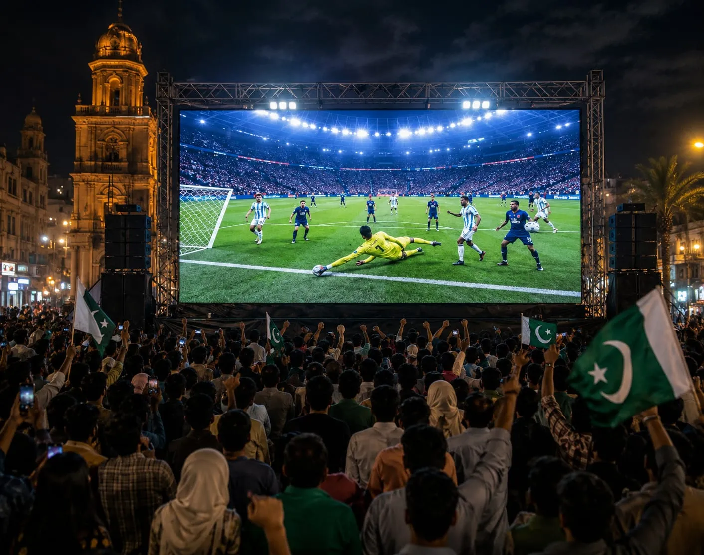 Big Screens Installed Across Pakistan for FIFA World Cup 2026 Final Public Viewing