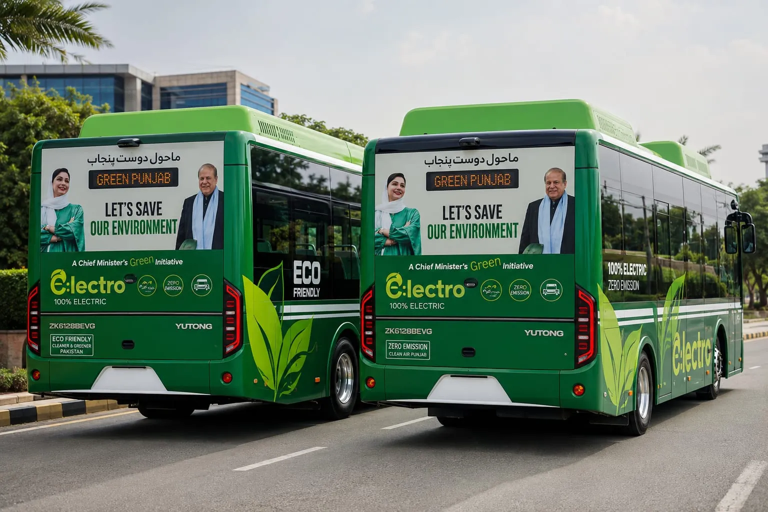 Punjab’s Air-Conditioned Green Buses Offer Comfortable Travel During Heatwave, Says Maryam Nawaz